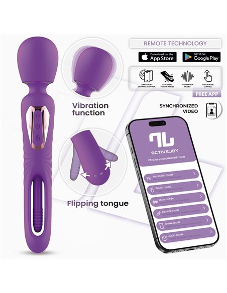Salma Masajeador con Flipping Tongue y Vibración con App