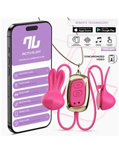 Tickly Pinzas para Pezones con Vibración, Control y Collar con APP