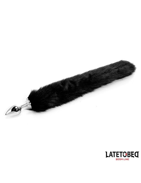 Plug Anal con Cola Negro 40 cm