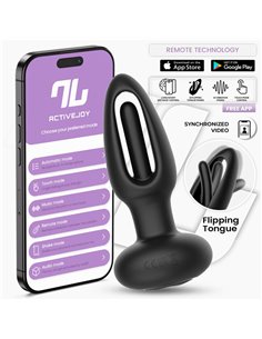 Zack Plug Anal con Flipping Tongue y Vibración con App