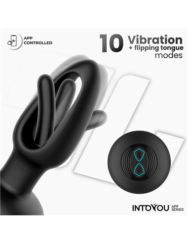 Zack Plug Anal con Flipping Tongue y Vibración con App