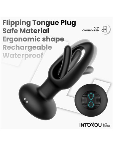 Zack Plug Anal con Flipping Tongue y Vibración con App