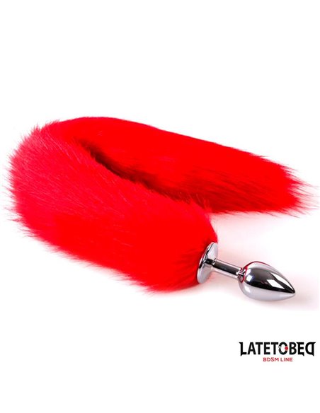 Plug Anal con Cola Rojo 40 cm