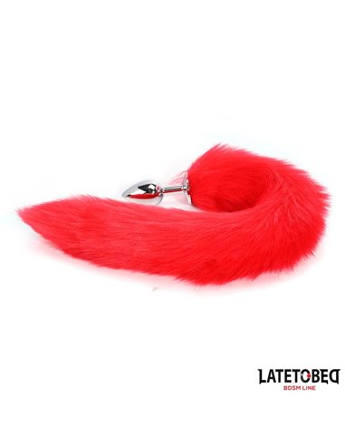 Plug Anal con Cola Rojo 40 cm