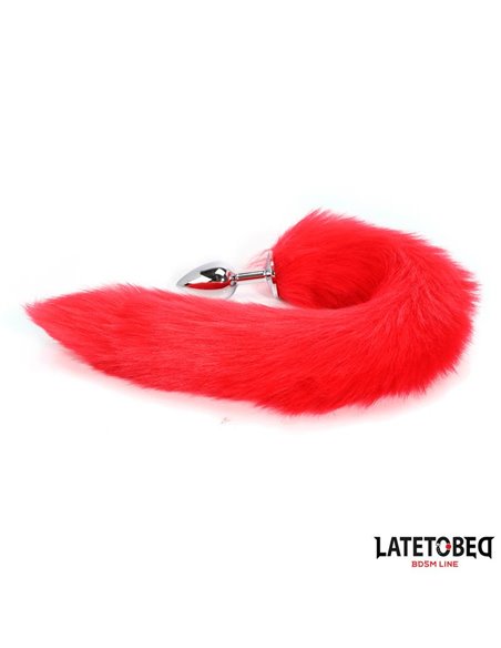 Plug Anal con Cola Rojo 40 cm