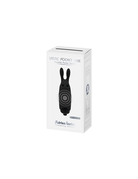 Bala Vibradora Lastic Pocket Negro