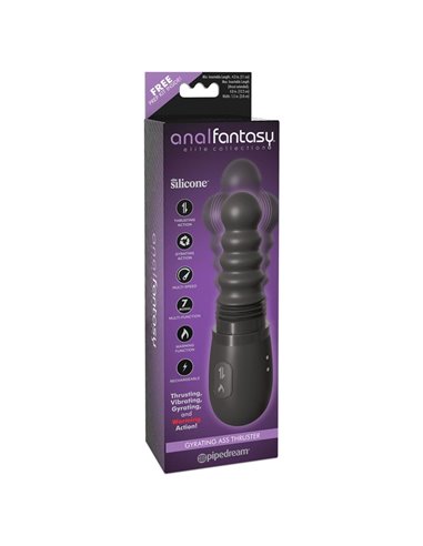 Estimulador Anal con Vibración, Rotación y Up and Down