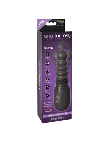 Estimulador Anal con Vibración, Rotación y Up and Down
