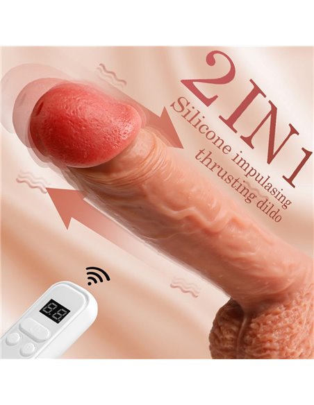Dean Dildo con Thrusting y Vibración 8