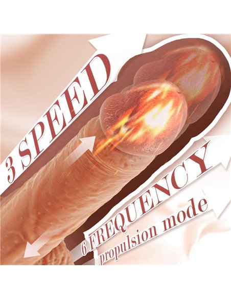 Dean Dildo con Thrusting y Vibración 8