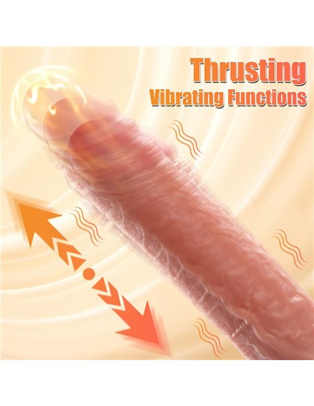 Marvin Dildo con Thrusting y Vibración 8.07