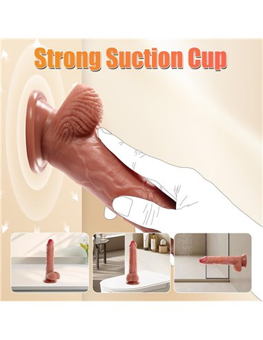 Marvin Dildo con Thrusting y Vibración 8.07