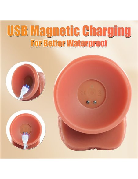 Marvin Dildo con Thrusting y Vibración 8.07