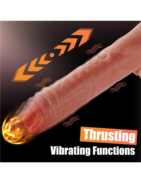 Baird Dildo con Thrusting y Vibración 8.07