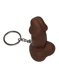 Llavero de Goma Dura Forma de Pene Mulato