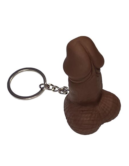 Llavero de Goma Dura Forma de Pene Mulato
