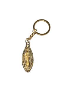 Llavero Forma de Labios Dorado