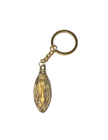 Llavero Forma de Labios Dorado