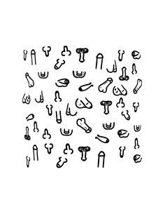 Posavasos Cuadrados Penes 10 und
