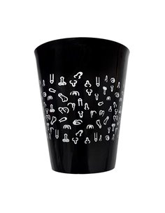 Vaso Plástico Dibujo Penes 500ml