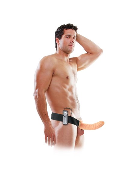 Arnés con Dildo Hueco y Vibración 8