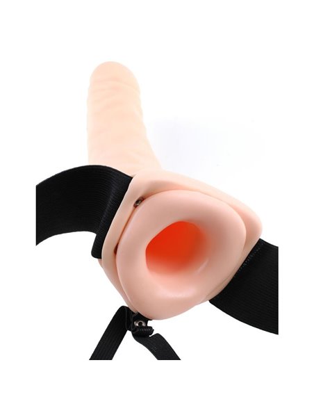 Arnés con Dildo Hueco y Vibración 8