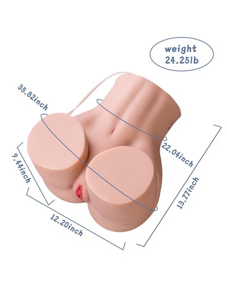 Bridget Torso con Vibración y Efecto Succión 11 kg