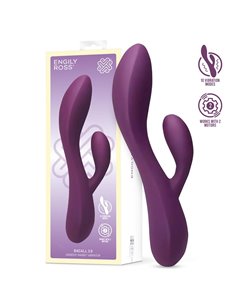 Bacall 3.0 Vibrador Silicona Liquida Inyectada Doble Motor USB Púrpura
