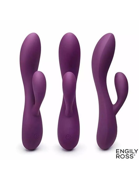 Bacall 3.0 Vibrador Silicona Liquida Inyectada Doble Motor USB Púrpura