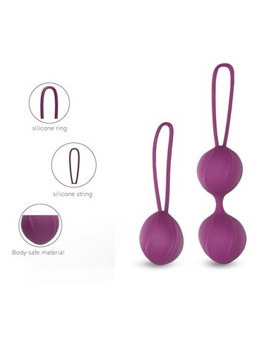 Kelly Bolas Kegel Silicona Púpura