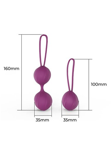 Kelly Bolas Kegel Silicona Púpura