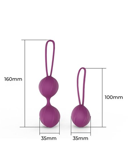 Kelly Bolas Kegel Silicona Púpura