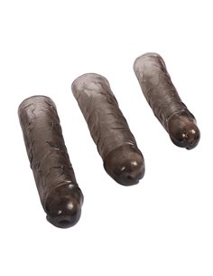 Pack 3 Fundas para el Pene Alex Color Negro 2