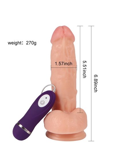 Vibrador Realista Control Remoto Kassadin 17.5 cm