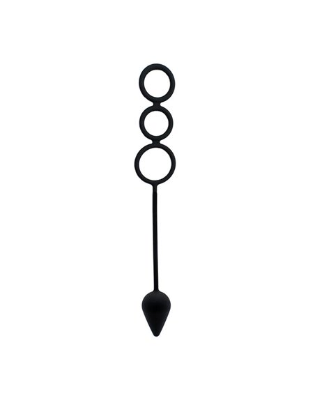 Plug con Anillos Pene Silicona