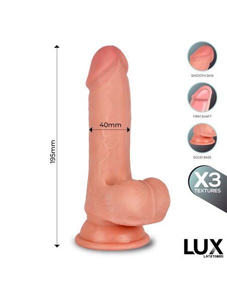 Brant Dildo Triple Densidad con Testículos 7.6