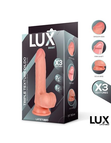 Brant Dildo Triple Densidad con Testículos 7.6