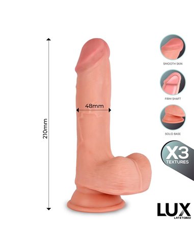 Max Dildo Triple Densidad con Testículos 8.2