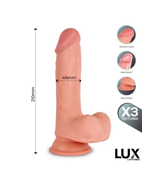 Max Dildo Triple Densidad con Testículos 8.2