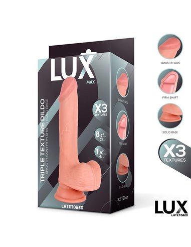 Max Dildo Triple Densidad con Testículos 8.2