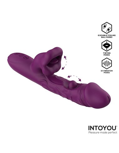 Bella Vibrador Doble Bola Cosquilleante y Mordisqueo 3 Motores