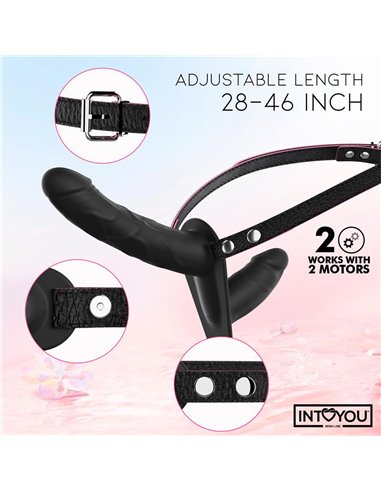 Jordan Arnés Dildo Doble con Vibración y Control Remoto