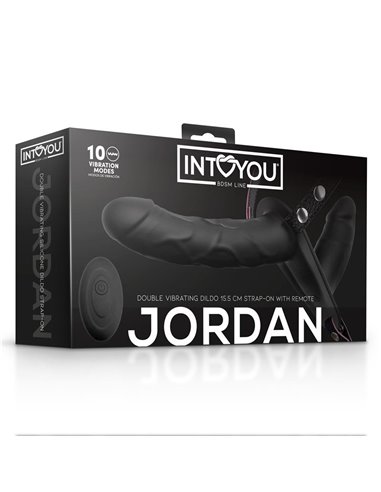 Jordan Arnés Dildo Doble con Vibración y Control Remoto