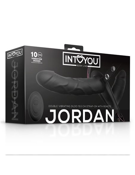 Jordan Arnés Dildo Doble con Vibración y Control Remoto