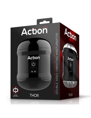 Thor Masturbador con Vibración Doble Orificio