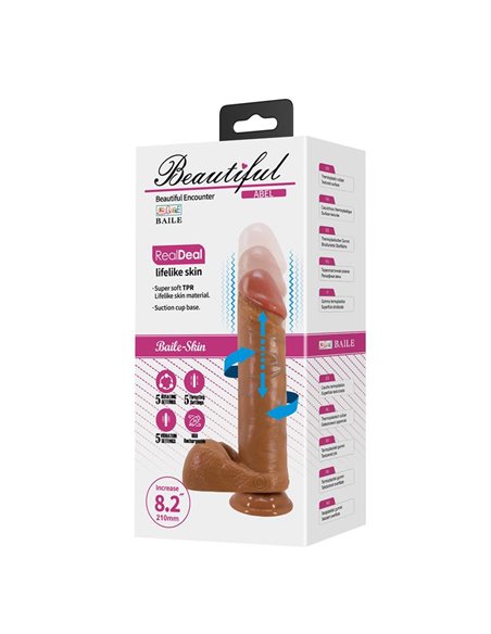 Abel Vibrador Realista con Rotación y Thrusting