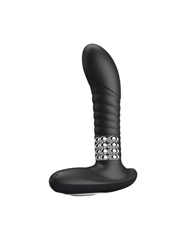 Masajeador Prostático con Vibración y Bolas Rotadoras