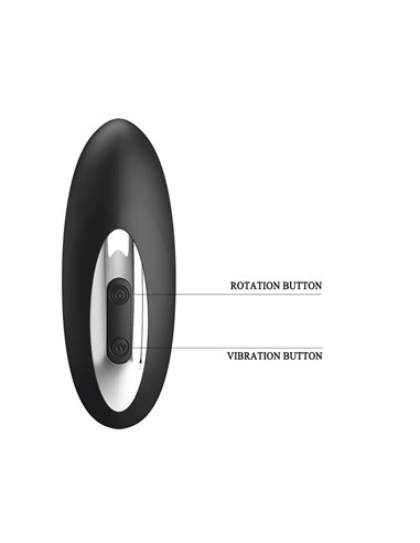 Masajeador Prostático con Vibración y Bolas Rotadoras