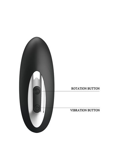 Masajeador Prostático con Vibración y Bolas Rotadoras