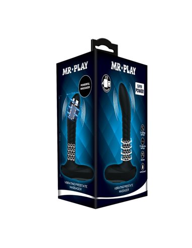 Masajeador Prostático con Vibración y Bolas Rotadoras